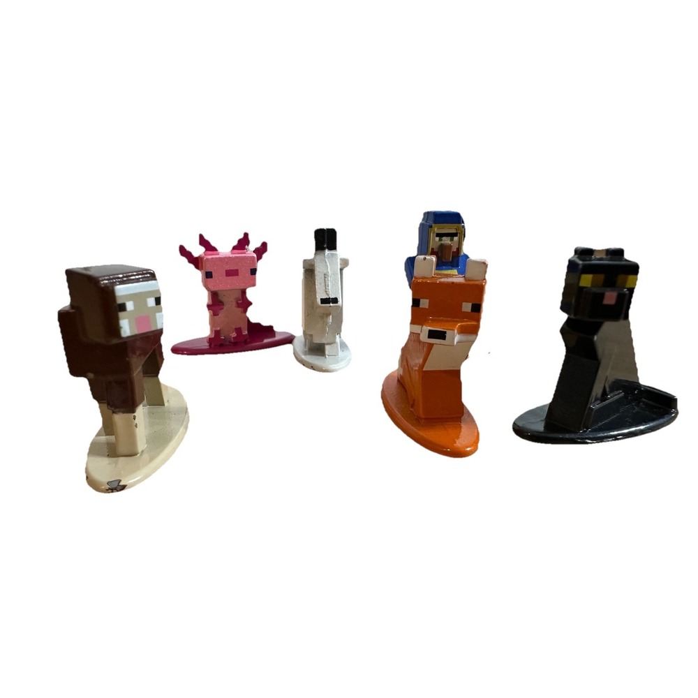 Lot of 6 Minecraft Nano Metalfigs – Die-Cast Mini Figures‎ by Jada Toys